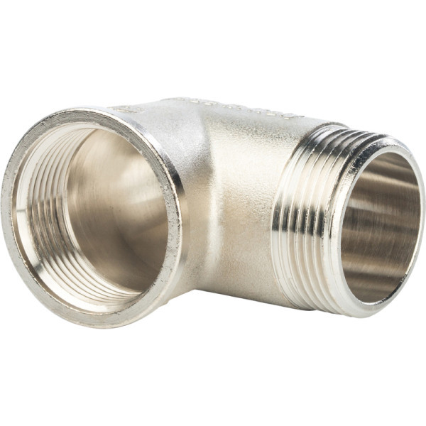 Латунный уголок 1 1/4 с внутренней наружной резьбой STOUT