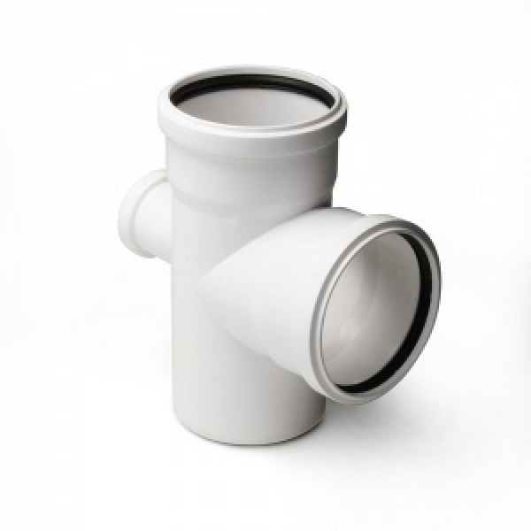 Крестовина 110x110x50/90° белая одноплоскостная РосТурПласт