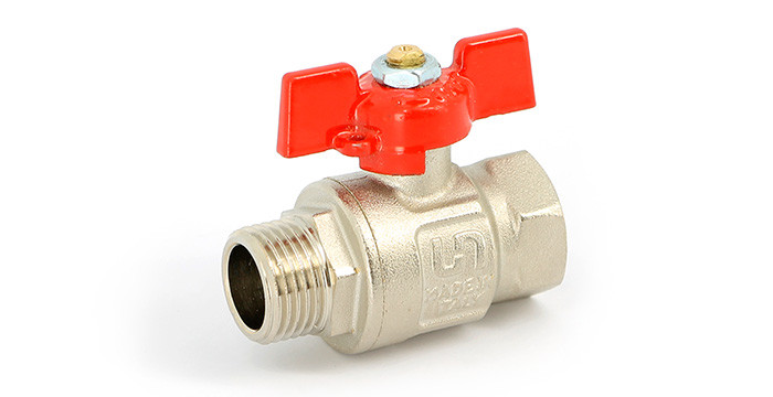 Кран латунный полнопроходной 3/4" Uni-Fitt (резьба внутренняя/наружная)