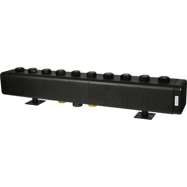 Стальной распределительный коллектор 5 отопительных контуров в теплоизоляции DN32