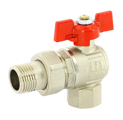 Кран полнопроходной с американкой 1/2" угловой Uni-Fitt