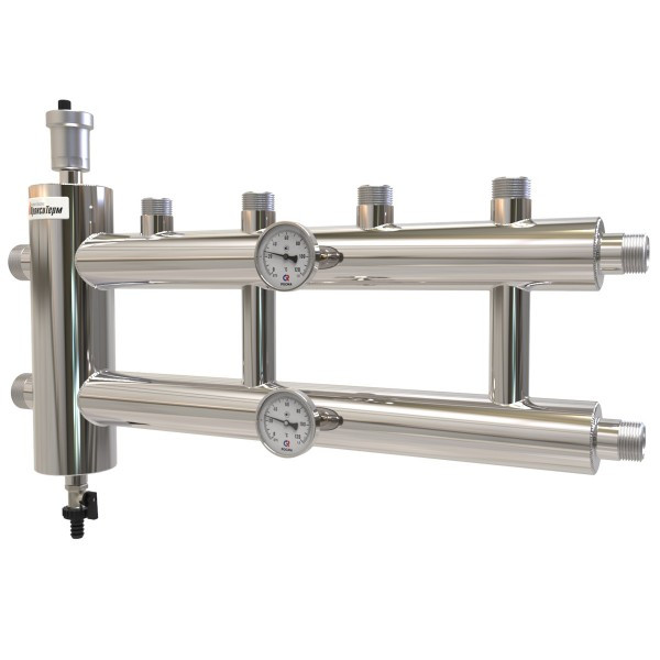 Распределительный коллектор с гидрострелкой 85 кВт GSK 32-2.1 из нержавеющей стали