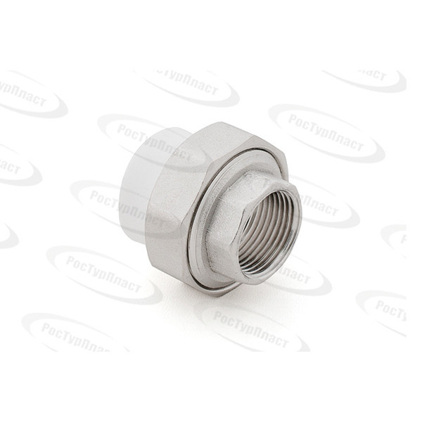 Муфта разъемная PP-R 25x3/4 комбинированная усиленная ELITE с внутренней резьбой РосТурПласт