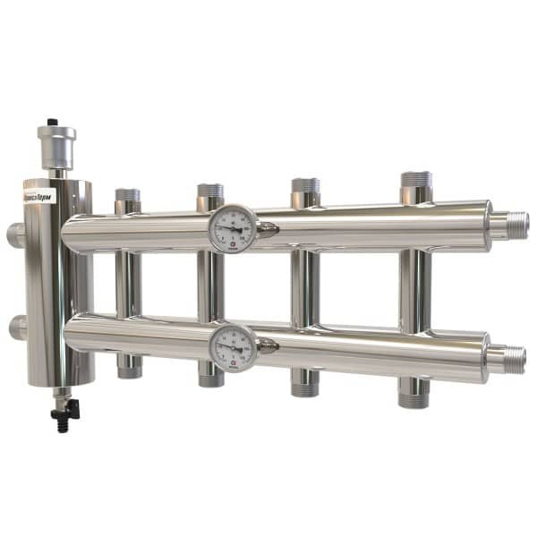 Распределительный коллектор с гидрострелкой 85 кВт GSK 32-5 из нержавеющей стали