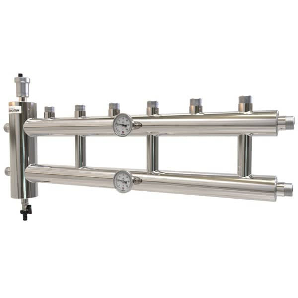 Распределительный коллектор с гидрострелкой 60 кВт GSK 25-3.1 из нержавеющей стали