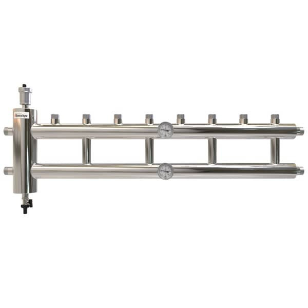 Распределительный коллектор с гидрострелкой 60 кВт GSK 25-4.1 из нержавеющей стали