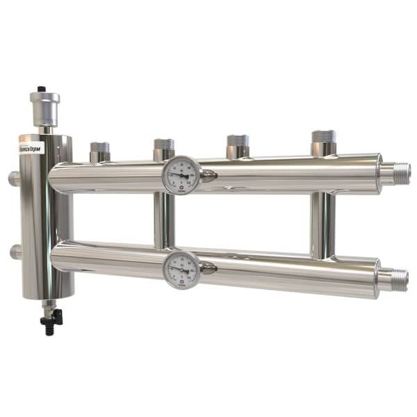 Распределительный коллектор с гидрострелкой 60 кВт GSK 25-2.1 из нержавеющей стали