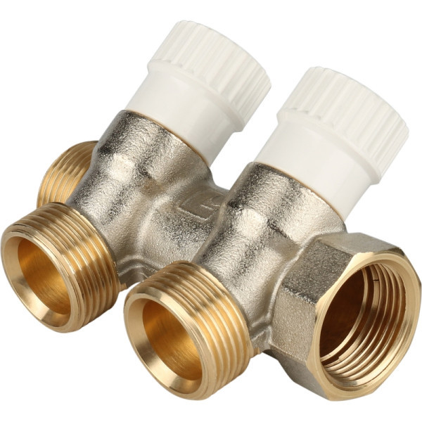 Коллектор распределительный 3/4" на 2 отвода с выходом на 1/2" STOUT