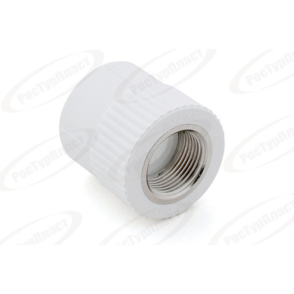 Муфта комбинированная PP-R 50x1 1/2 с внутренней резьбой РосТурПласт под ключ