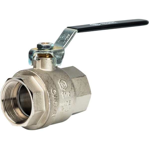 Кран латунный полнопроходной 1 1/2" STOUT (резьба внутренняя/внутренняя)