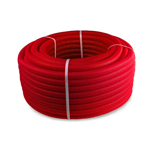 Труба гофрированная 23/19 красный РосТурПласт