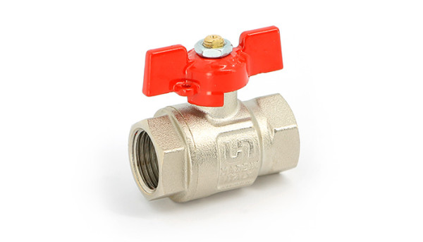 Кран латунный полнопроходной 1 1/4" Uni-Fitt (резьба внутренняя/внутренняя)